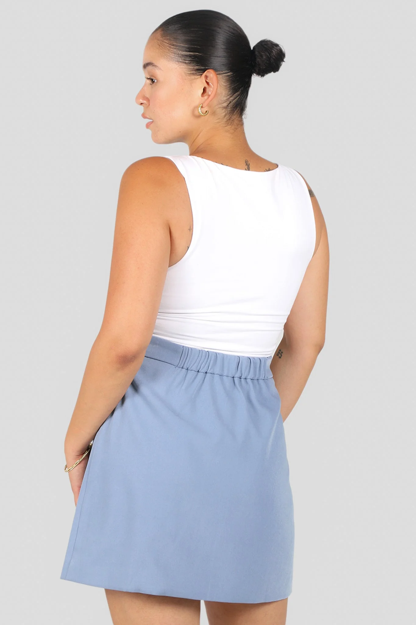 ANA SKIRT POWDER BLUE - Image 4
