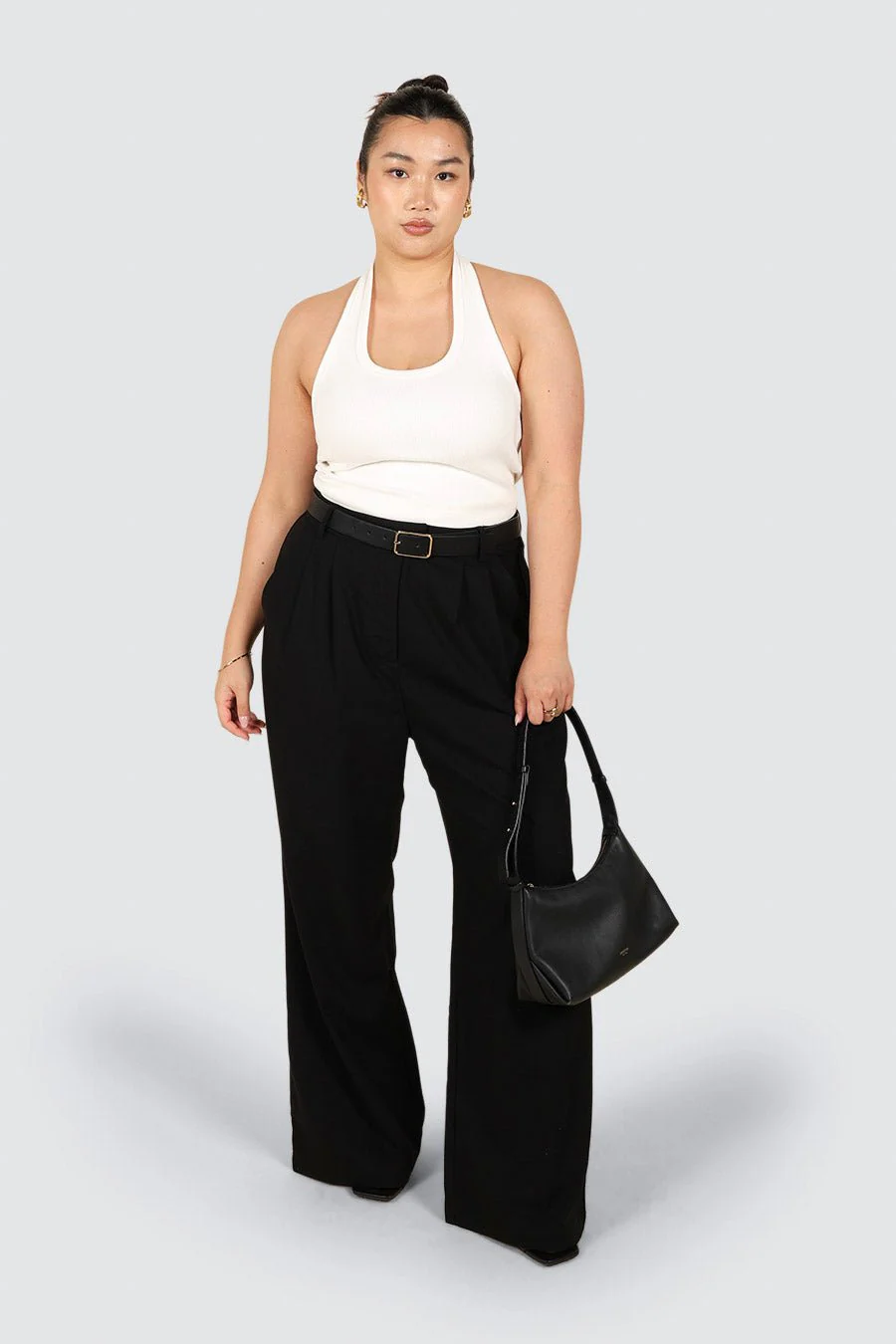 ARIE LINEN PANTS BLACK - Image 6