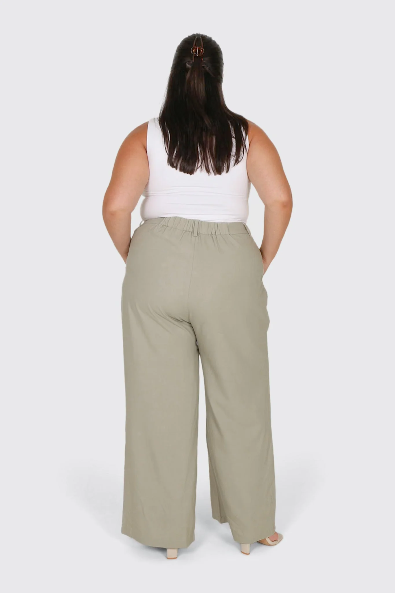ARIE LINEN PANTS STONE TALL FIT - Image 5