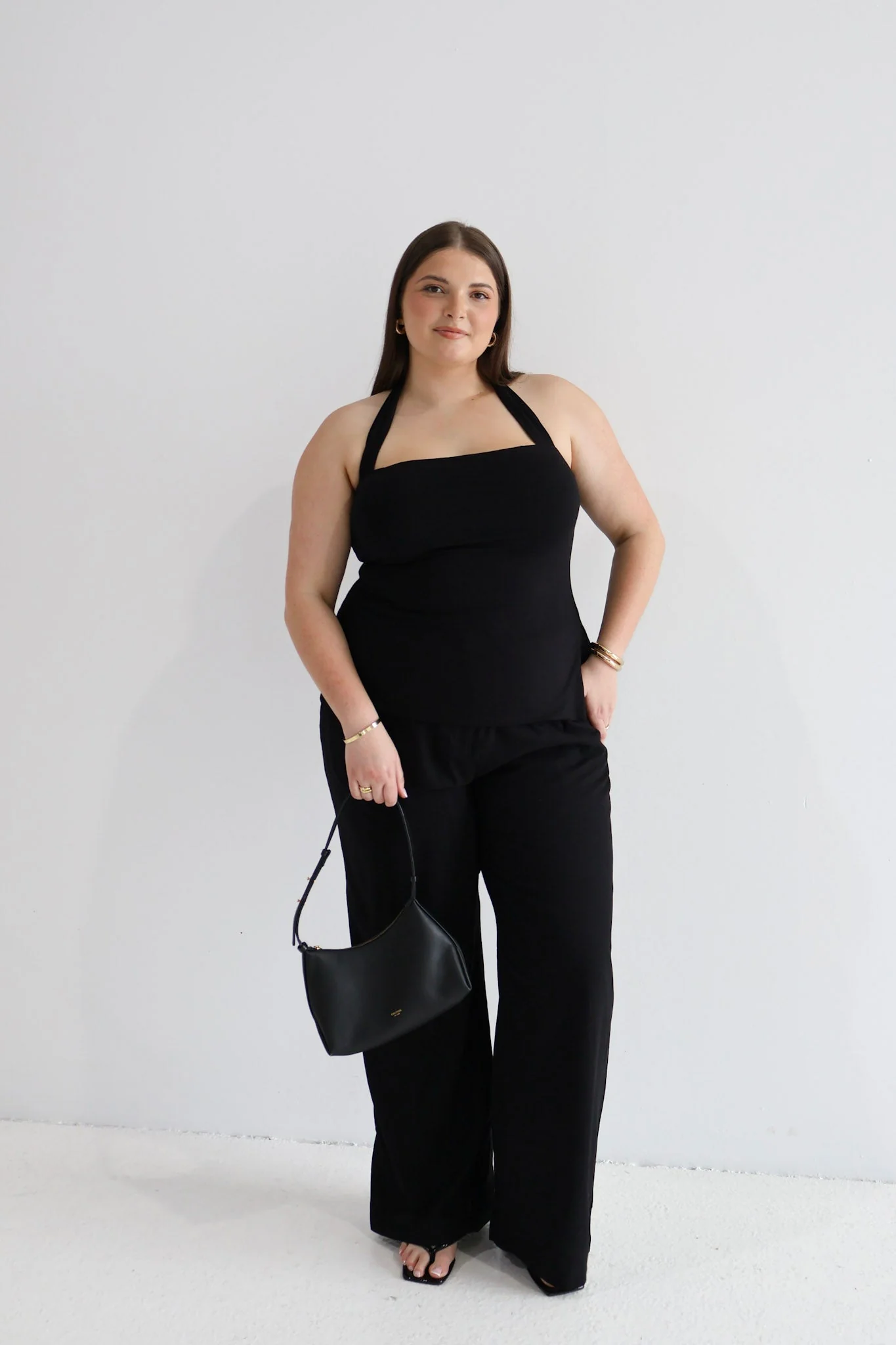ARIE LINEN PANTS TALL FIT BLACK