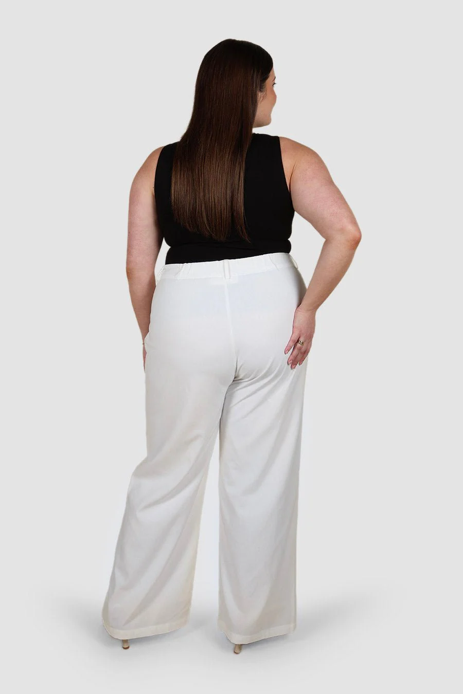 ARIE LINEN PANTS TALL FIT WHITE - Image 6