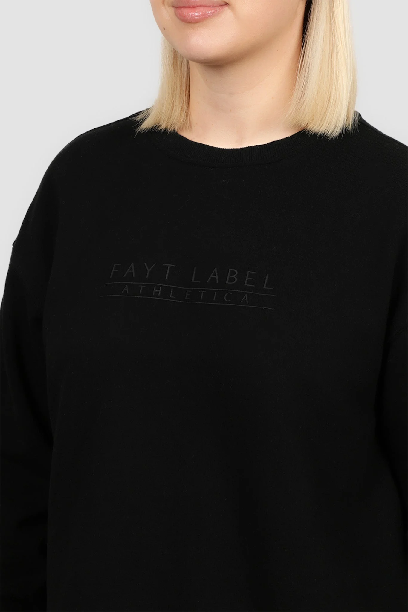 ATHLETICA OVERSIZED CREW BLACK - Image 3