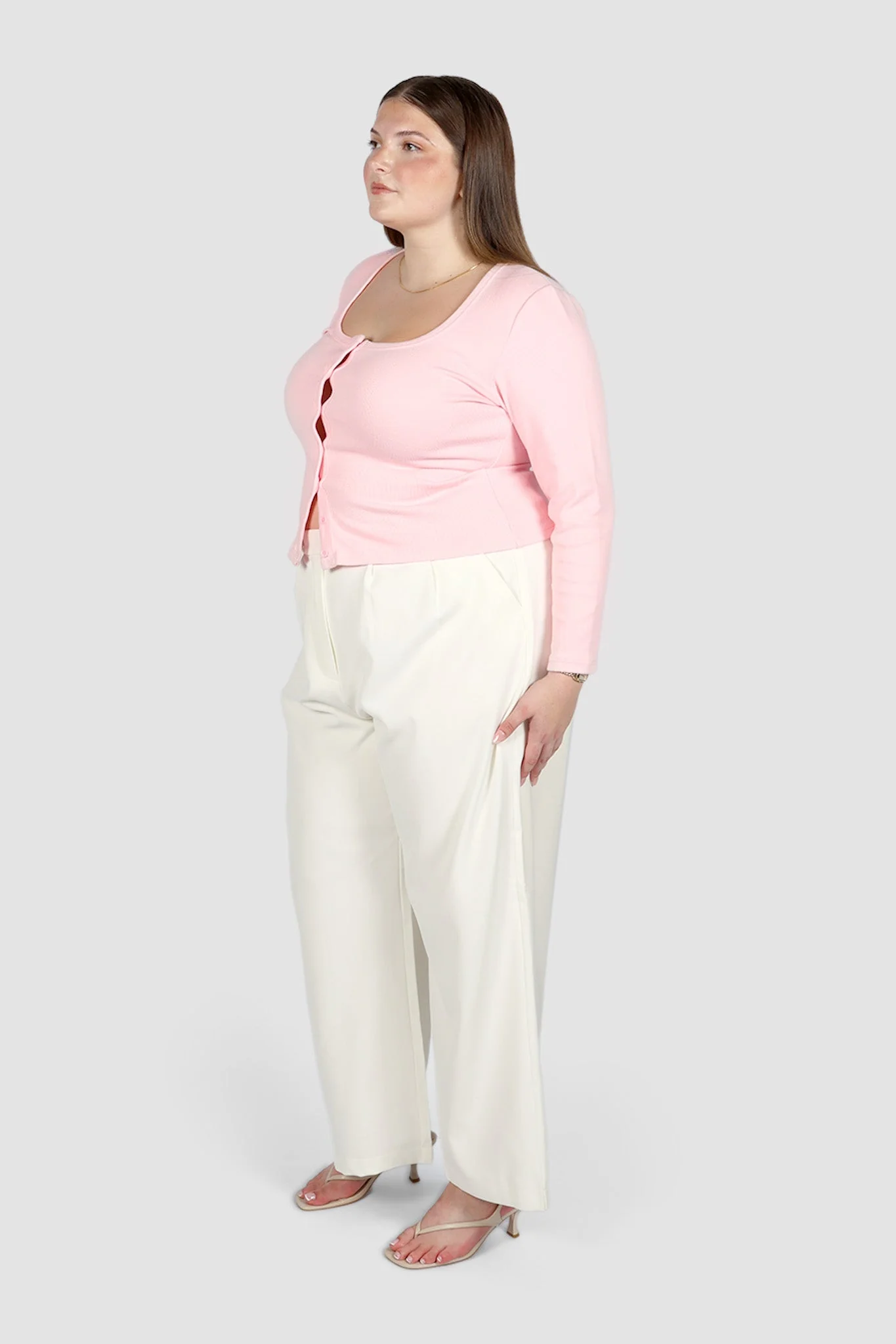 BECKER LONG SLEEVE TOP BABY PINK - Image 4