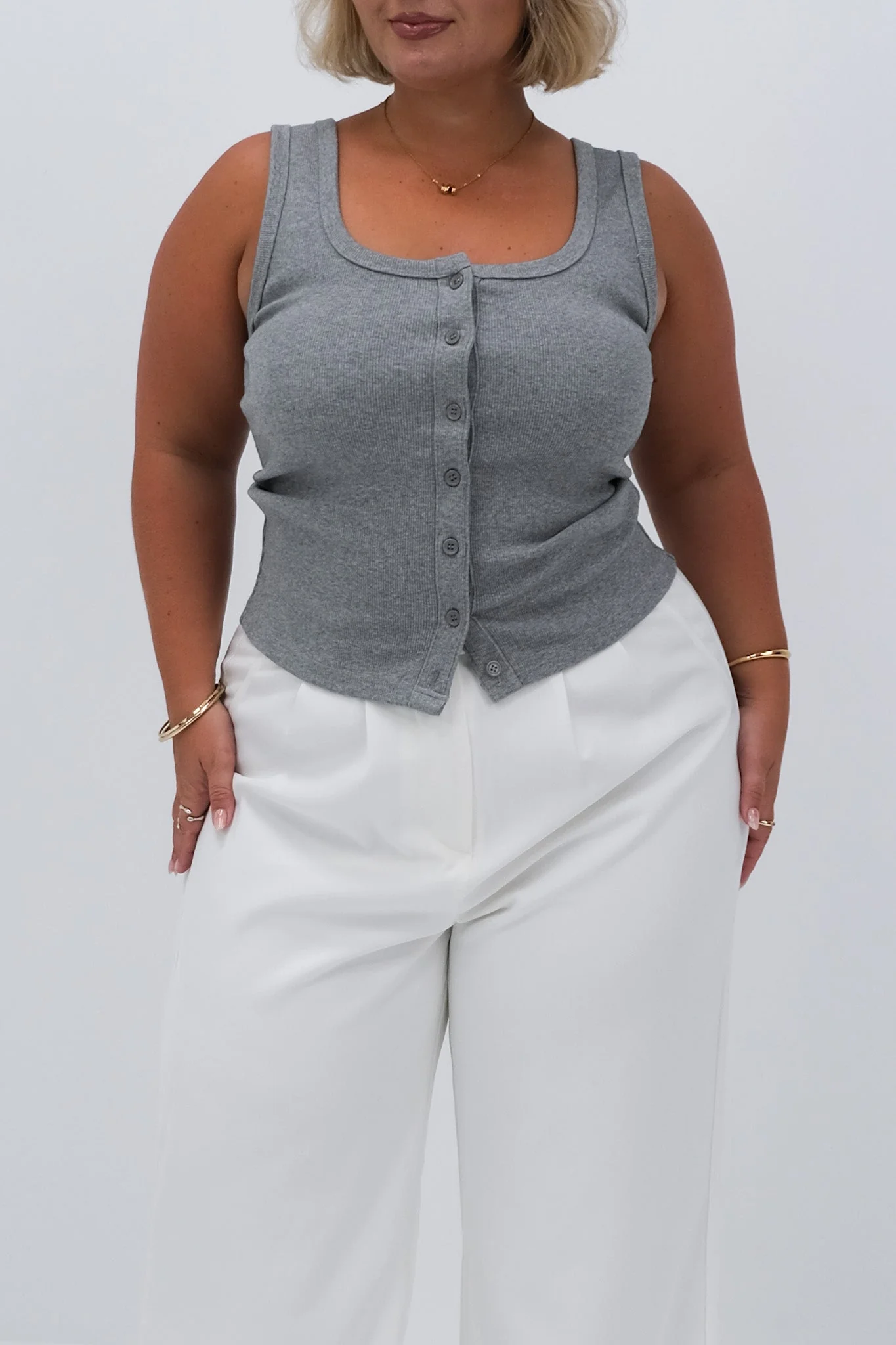 BECKER TOP GREY MARLE - Image 6