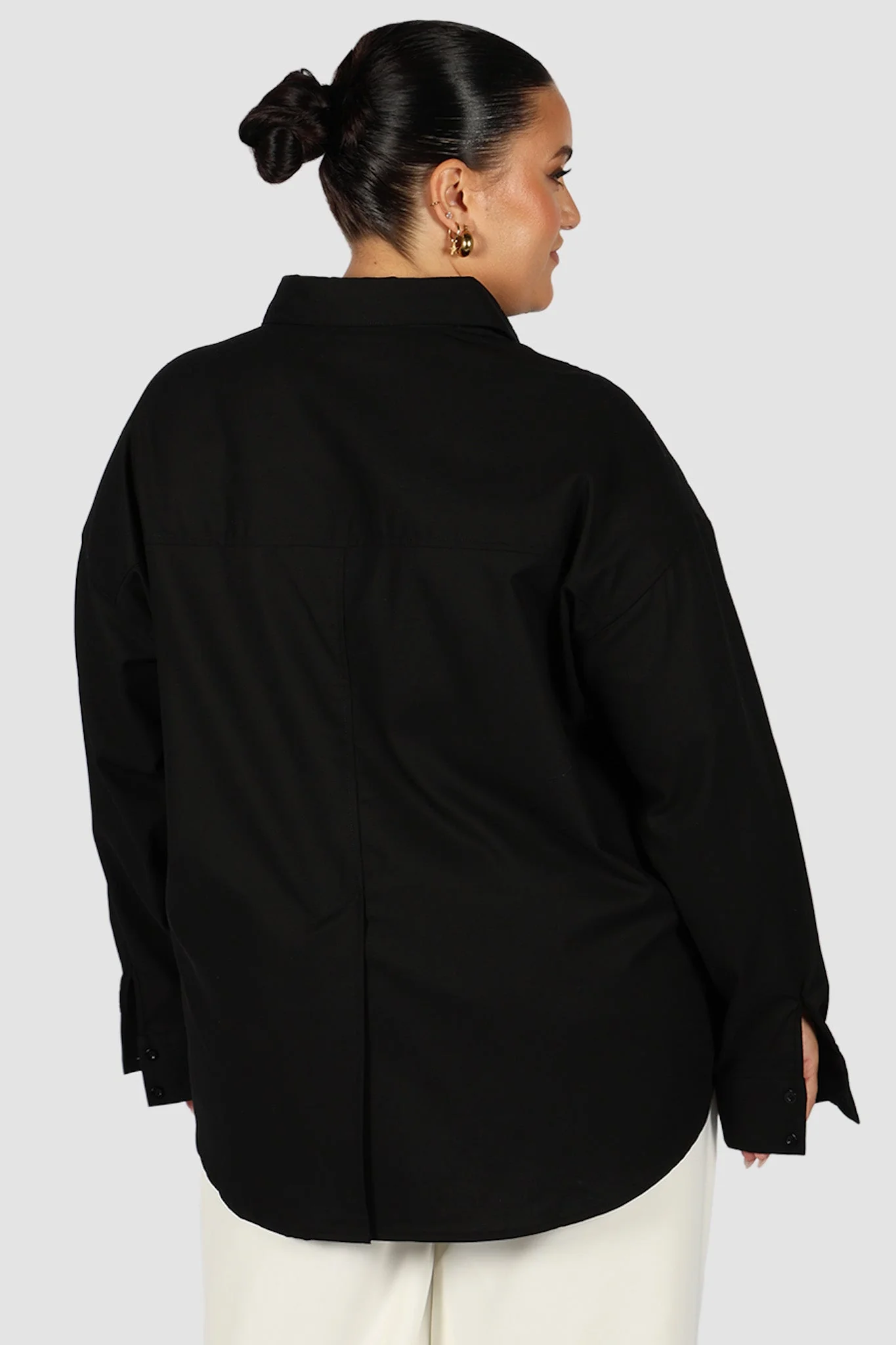 BEXLEY BUTTON SHIRT BLACK - Image 3