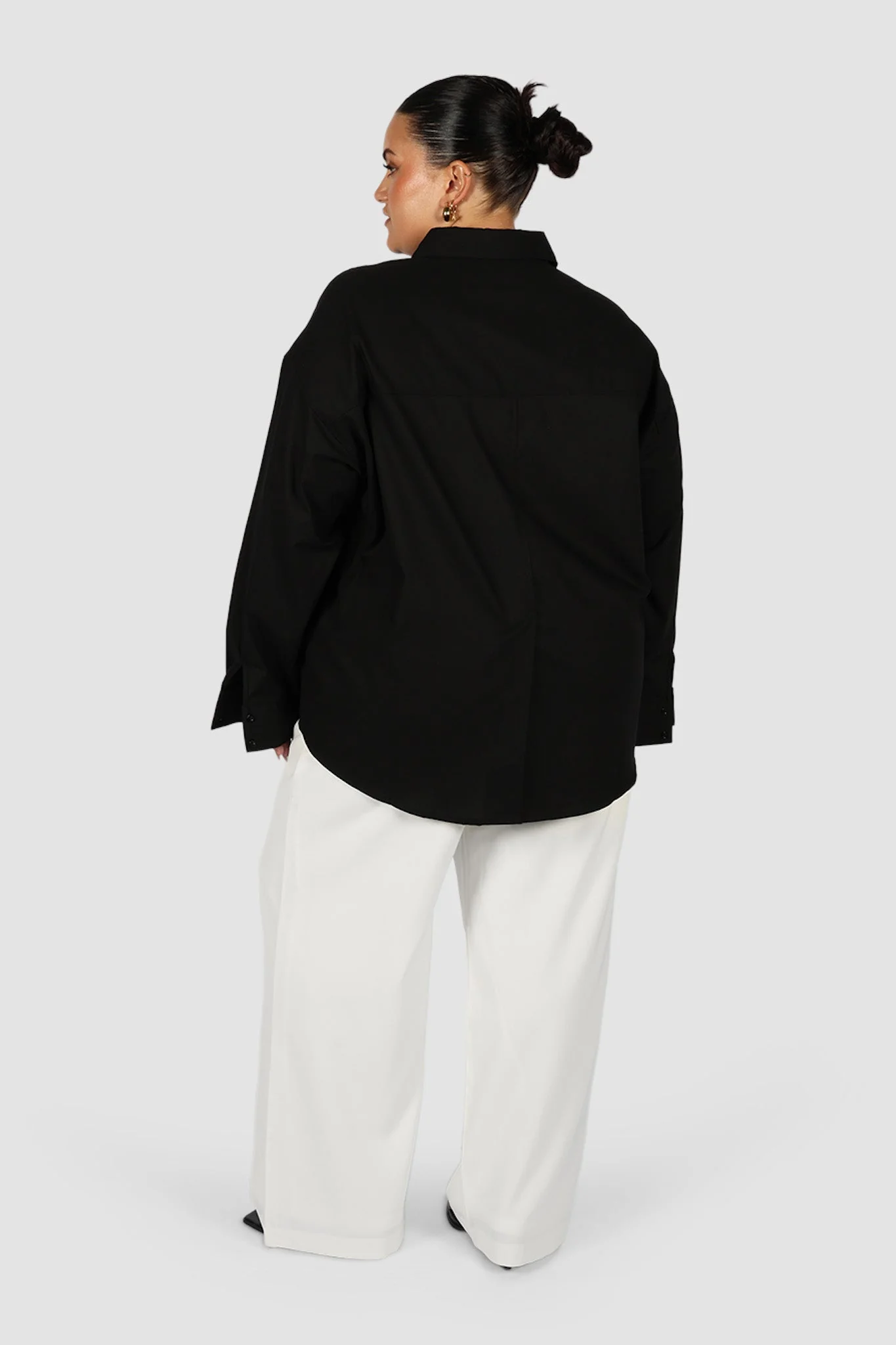 BEXLEY BUTTON SHIRT BLACK - Image 5