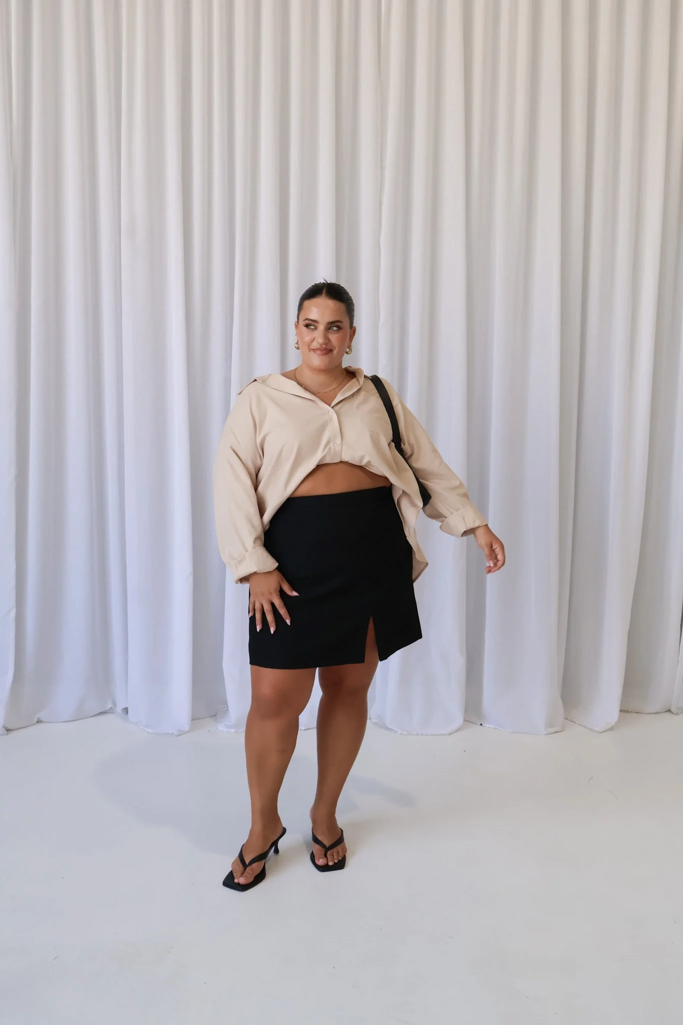 BEXLEY BUTTON SHIRT NEUTRAL - Image 5