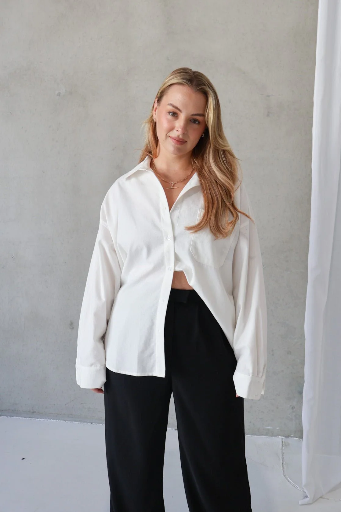 BEXLEY BUTTON SHIRT WHITE - Image 5