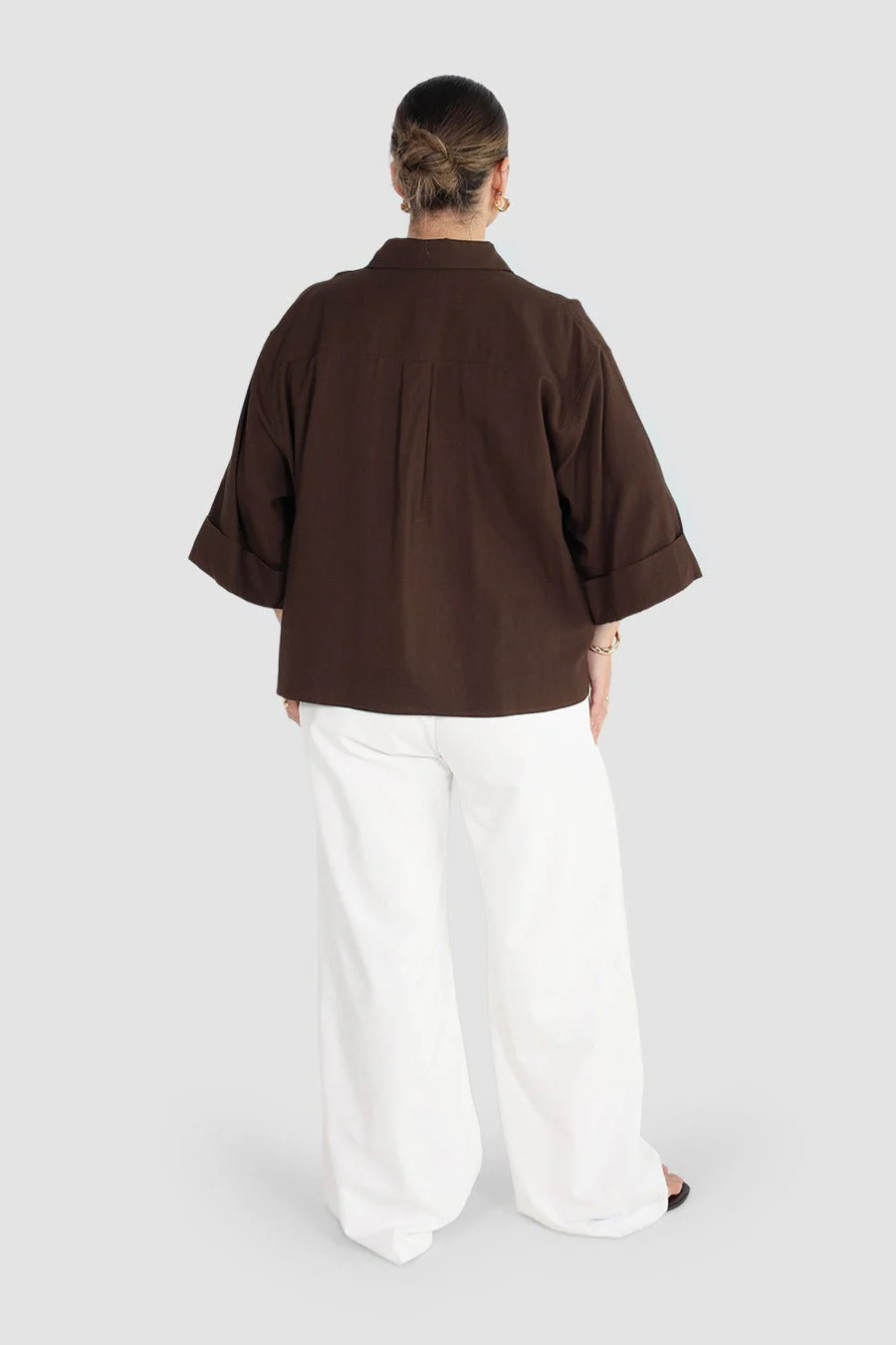 BOSTON BUTTON SHIRT ESPRESSO - Image 5