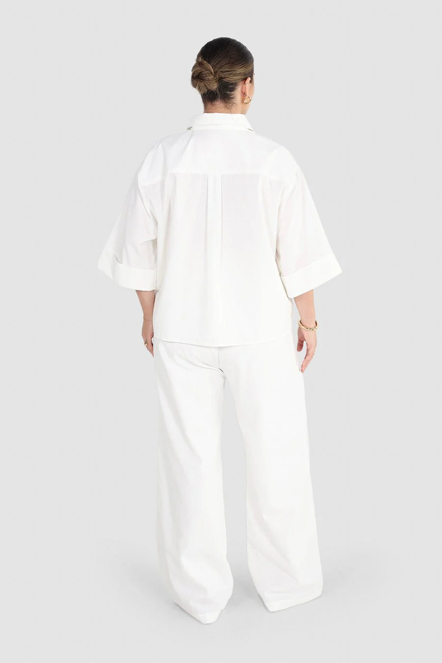 BOSTON BUTTON SHIRT WHITE - Image 5
