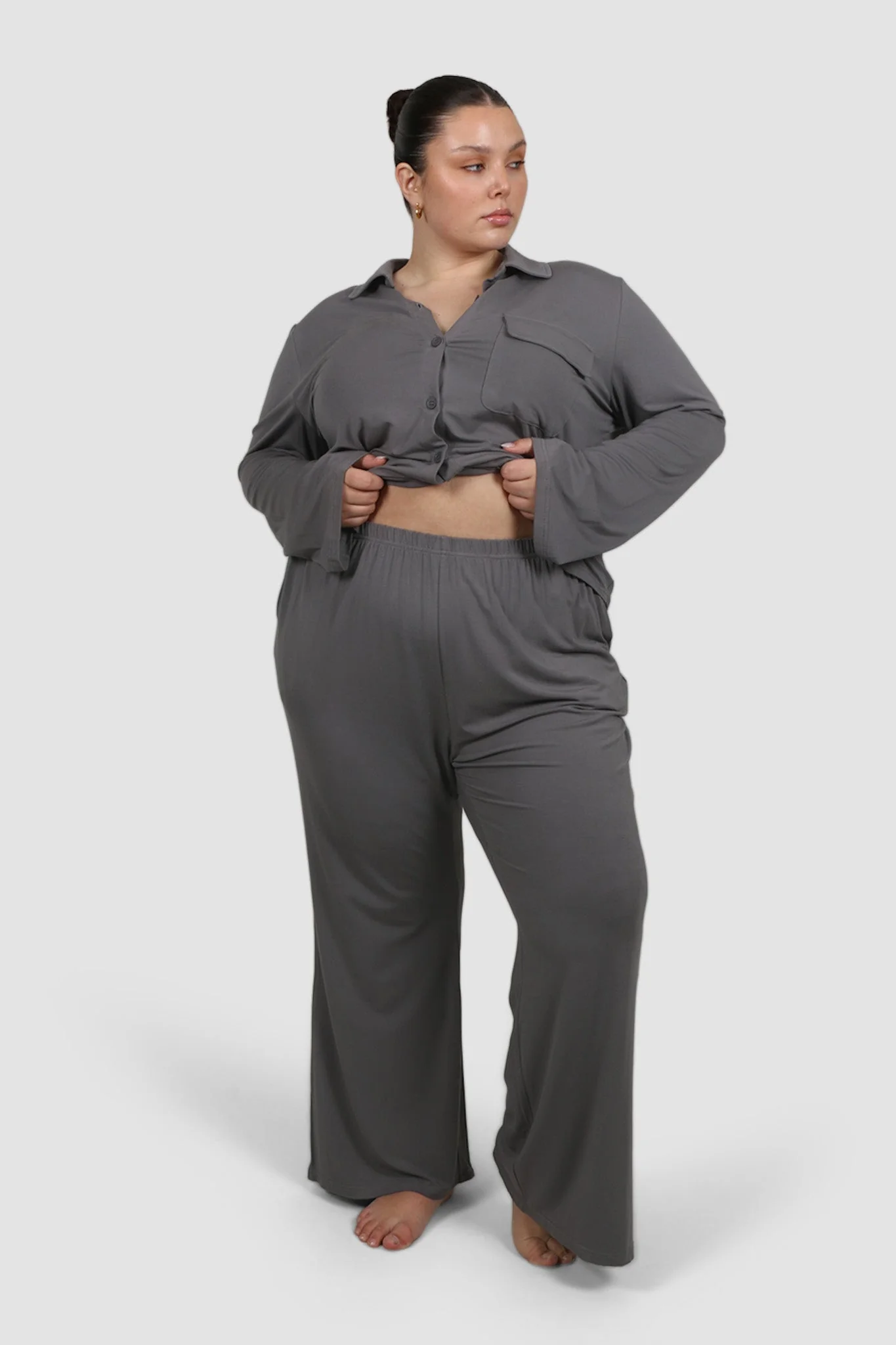 BUTTERY SLEEP TOP L/S GREY - Image 6