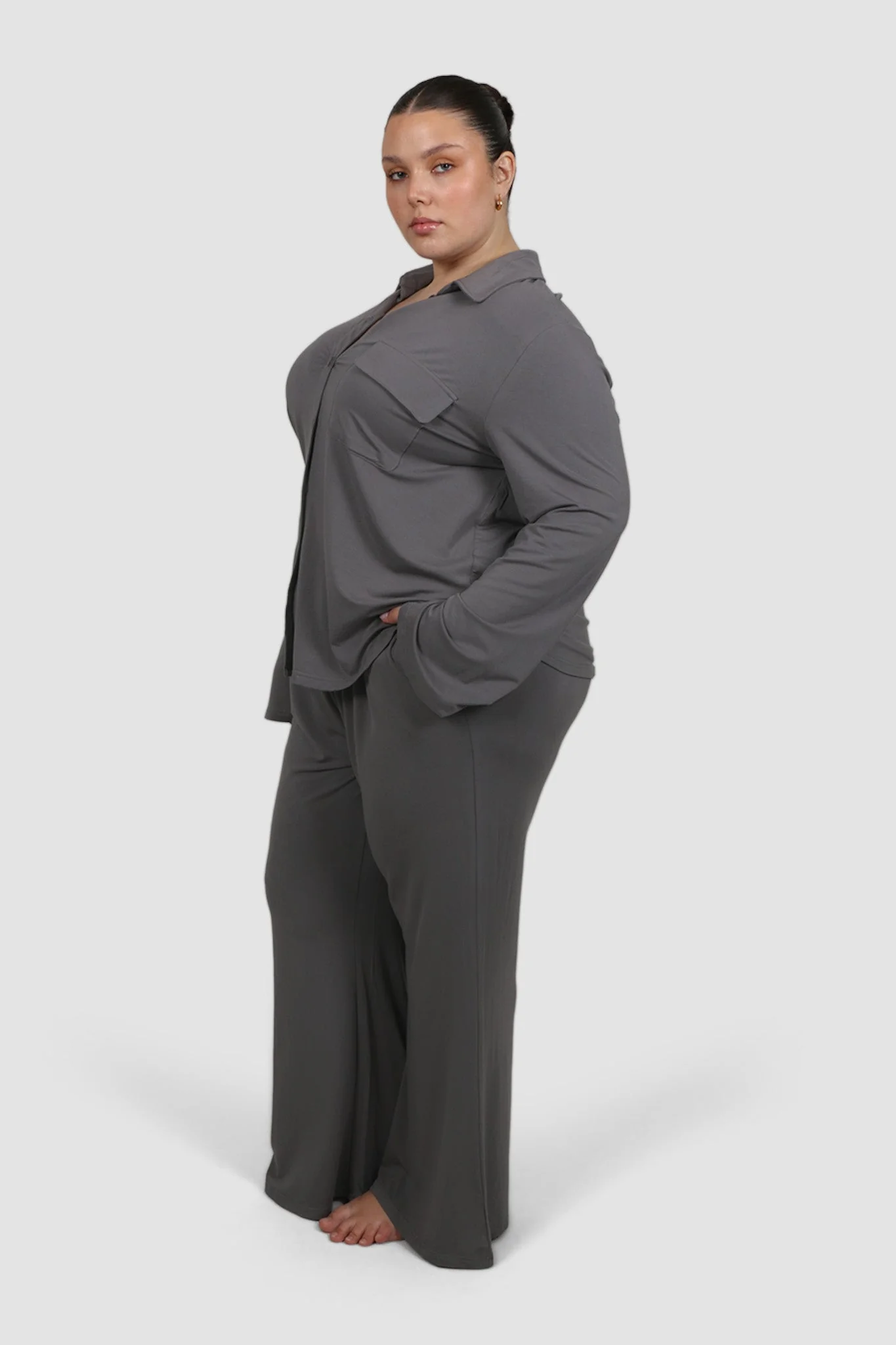 BUTTERY SLEEP TOP L/S GREY - Image 7