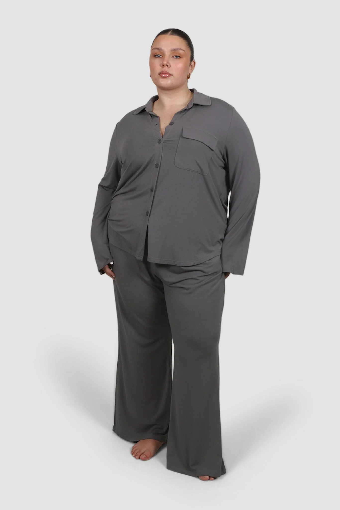 BUTTERY SLEEP TOP L/S GREY - Image 8