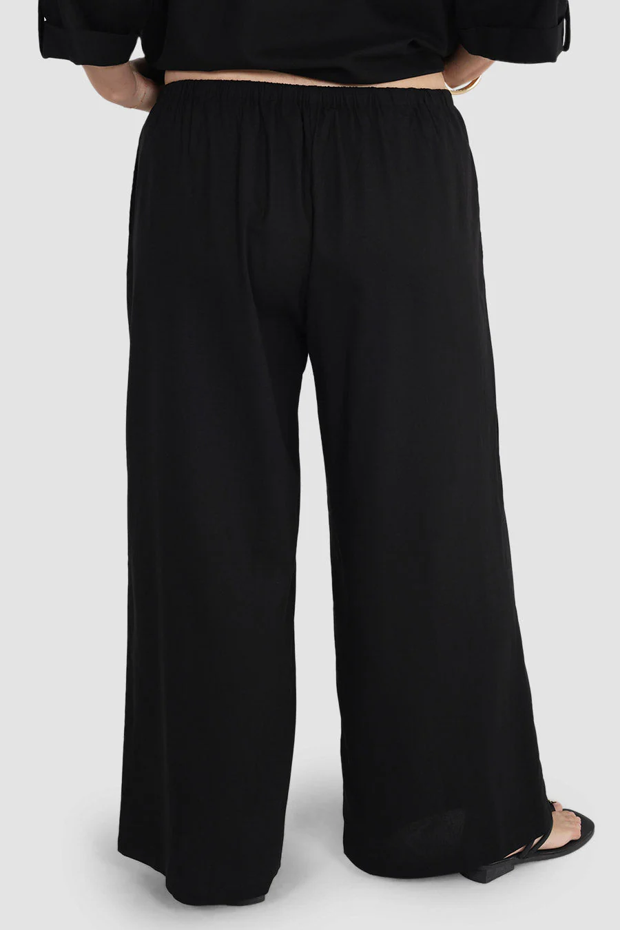 BYRON WIDE LEG PANT BLACK - Image 5