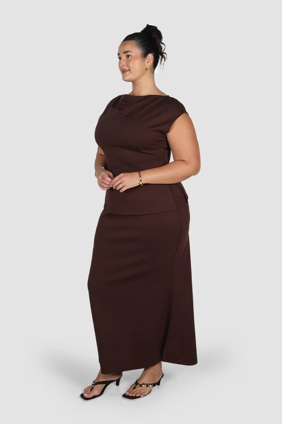CALAIS SKIRT ESPRESSO - Image 4