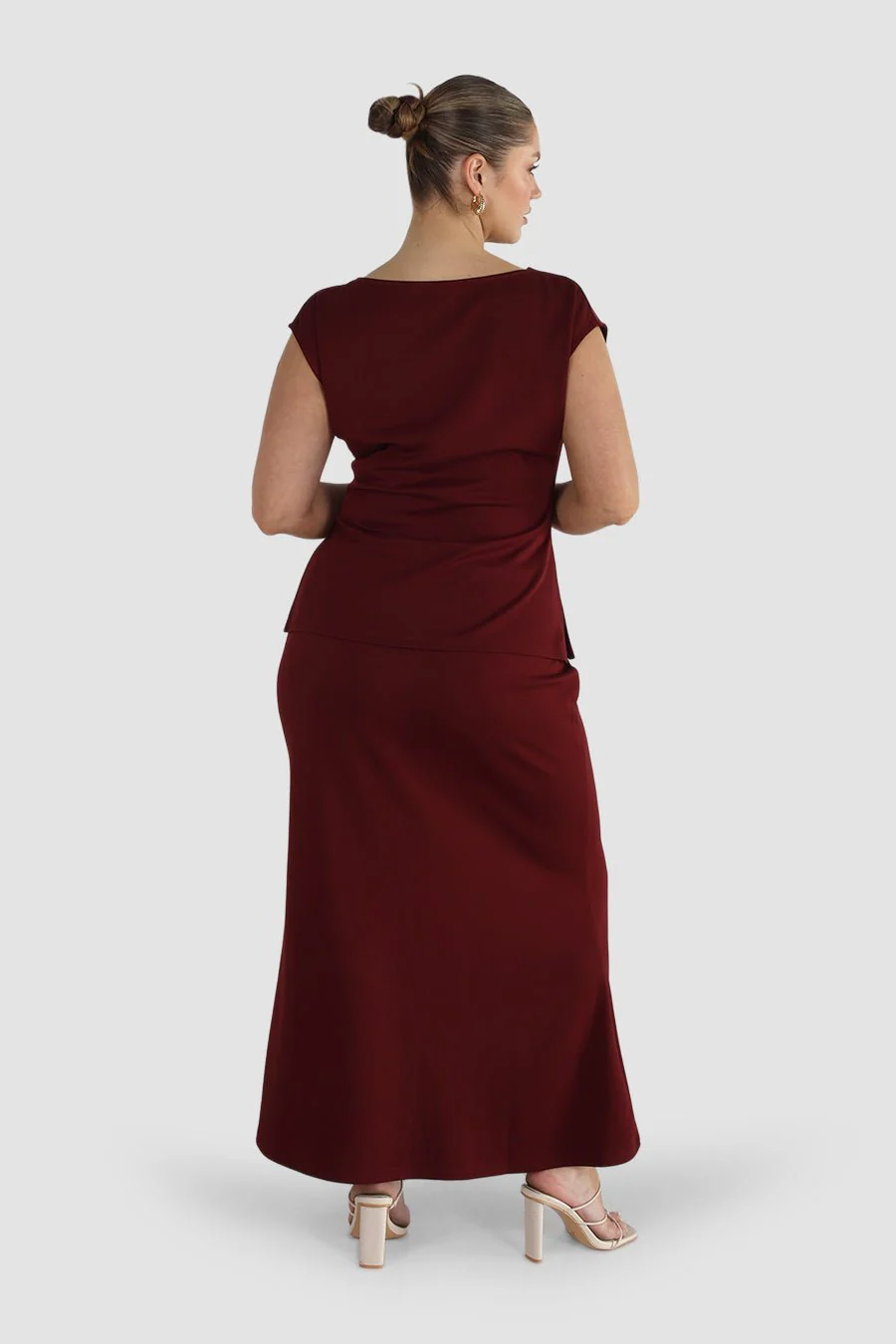 CALAIS SKIRT MERLOT - Image 6
