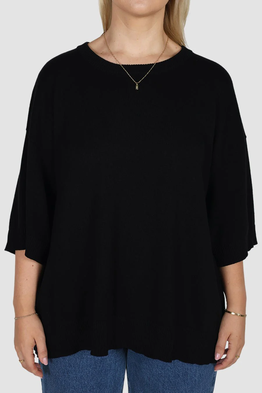 CALDER KNIT TOP BLACK - Image 3
