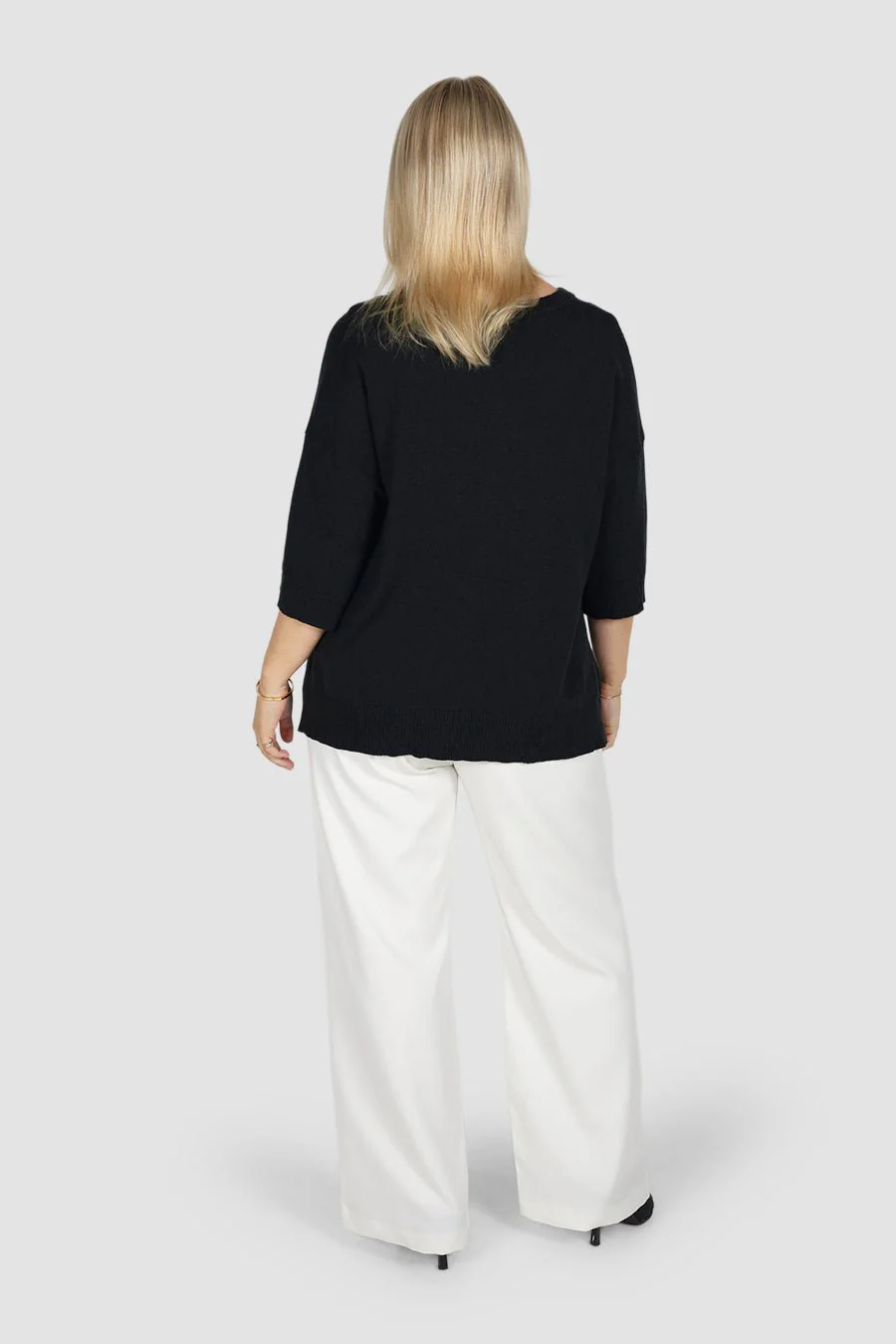 CALDER KNIT TOP DEEP GREY MARLE - Image 7