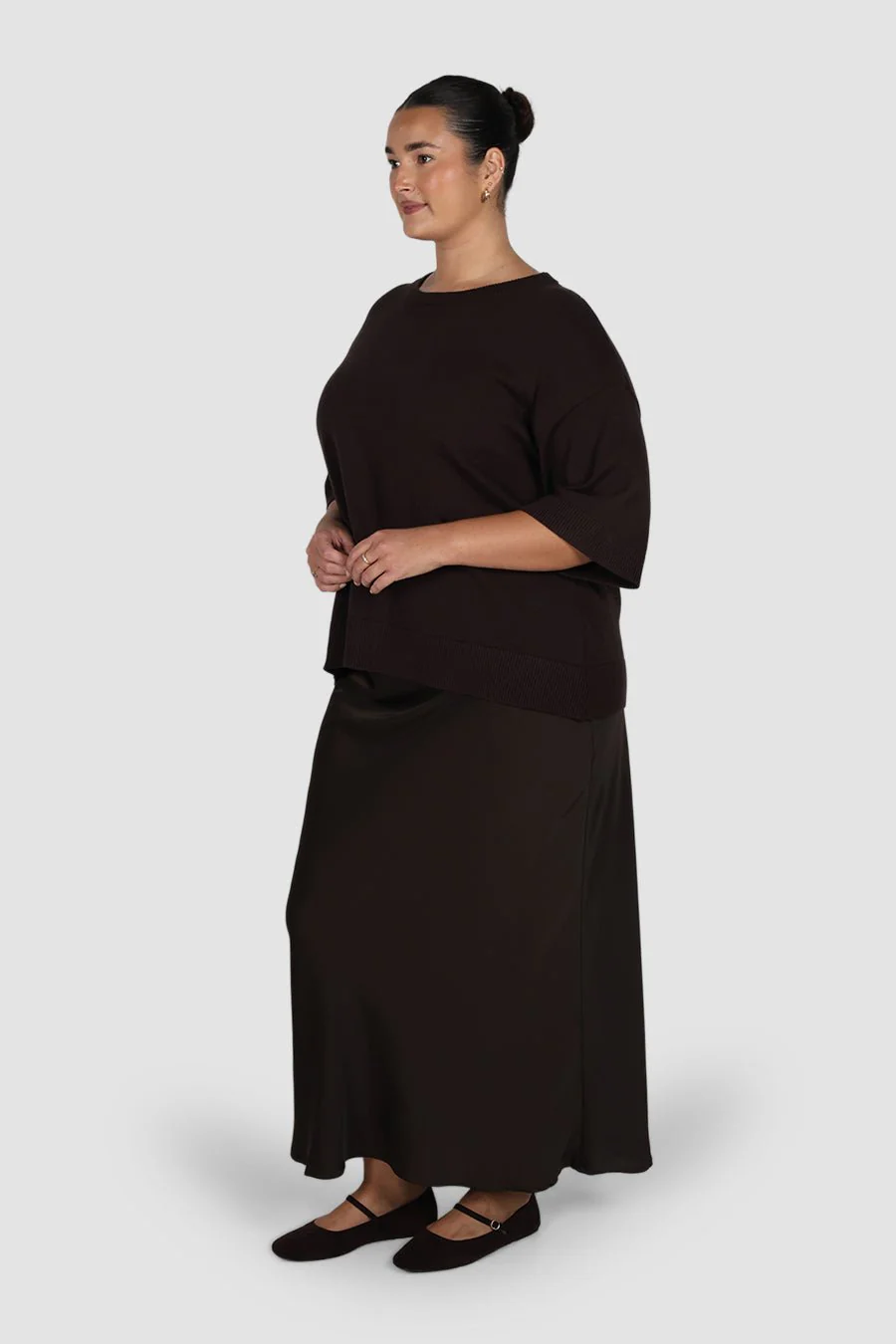 CALDER KNIT TOP ESPRESSO - Image 4