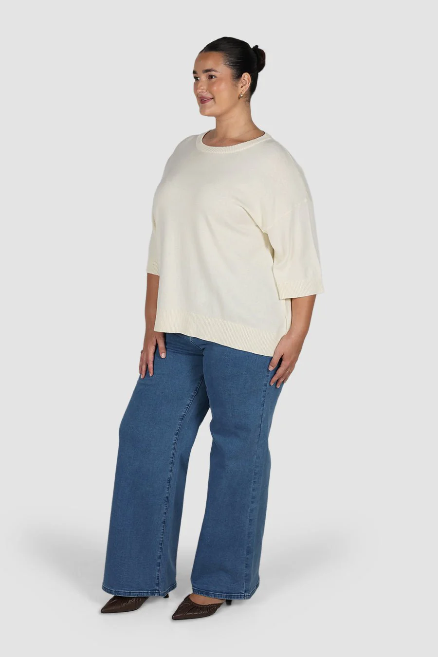 CALDER KNIT TOP MILK - Image 3