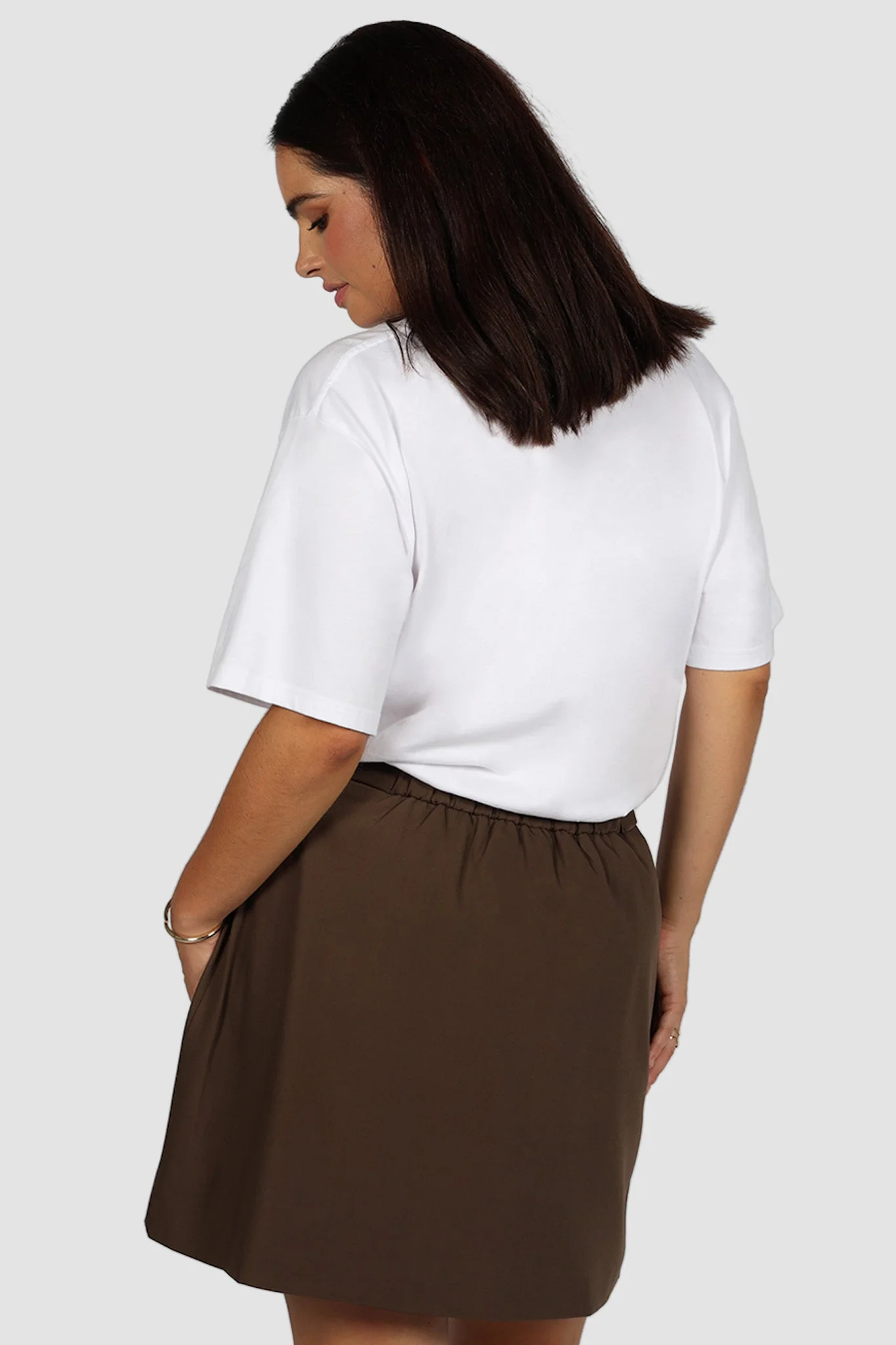 CALIE SKIRT CHOCOLATE - Image 2