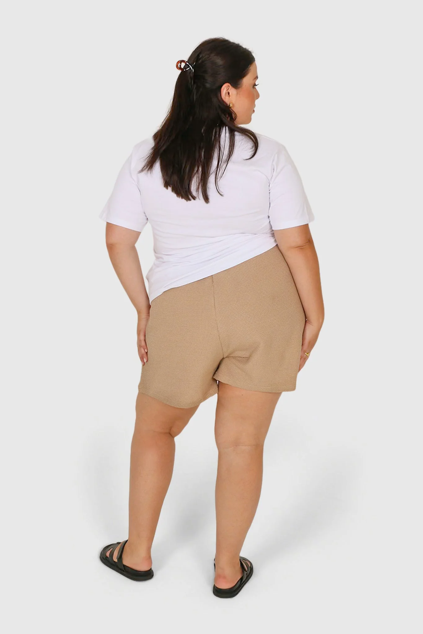CAPRI WAFFLE SHORTS BISCUIT - Image 7