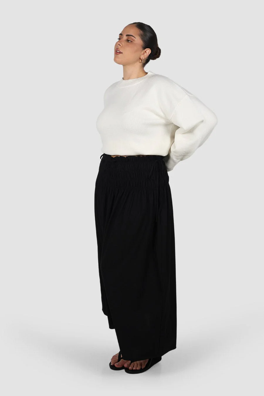 CASSIDY MAXI SKIRT BLACK - Image 3