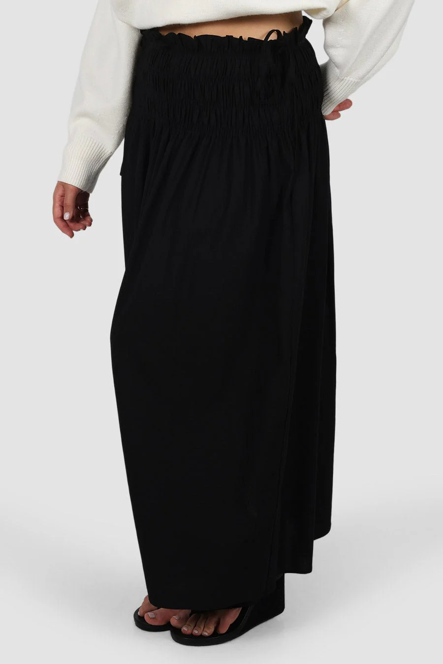 CASSIDY MAXI SKIRT BLACK - Image 4