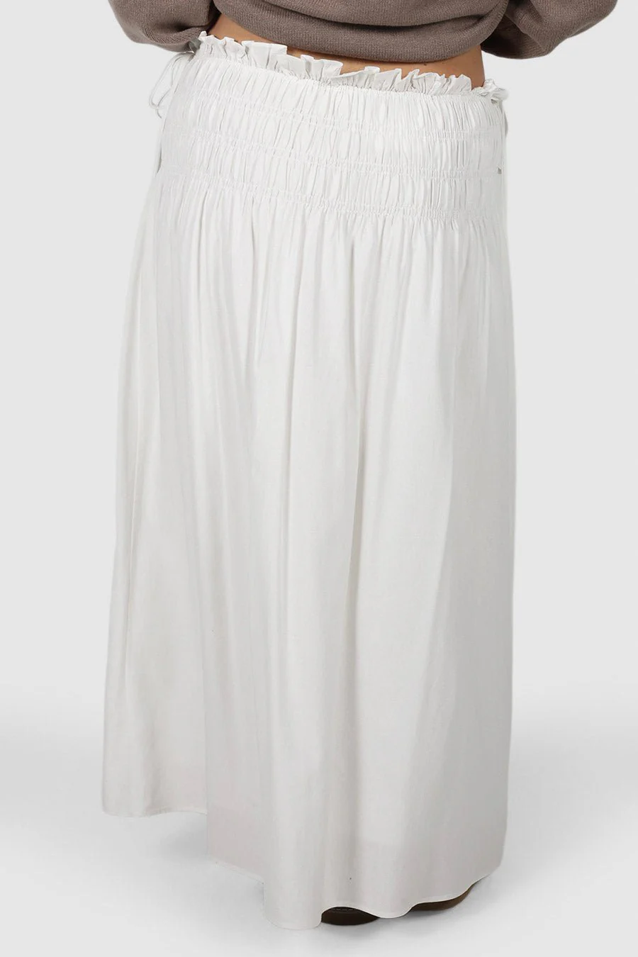 CASSIDY MAXI SKIRT WHITE - Image 7