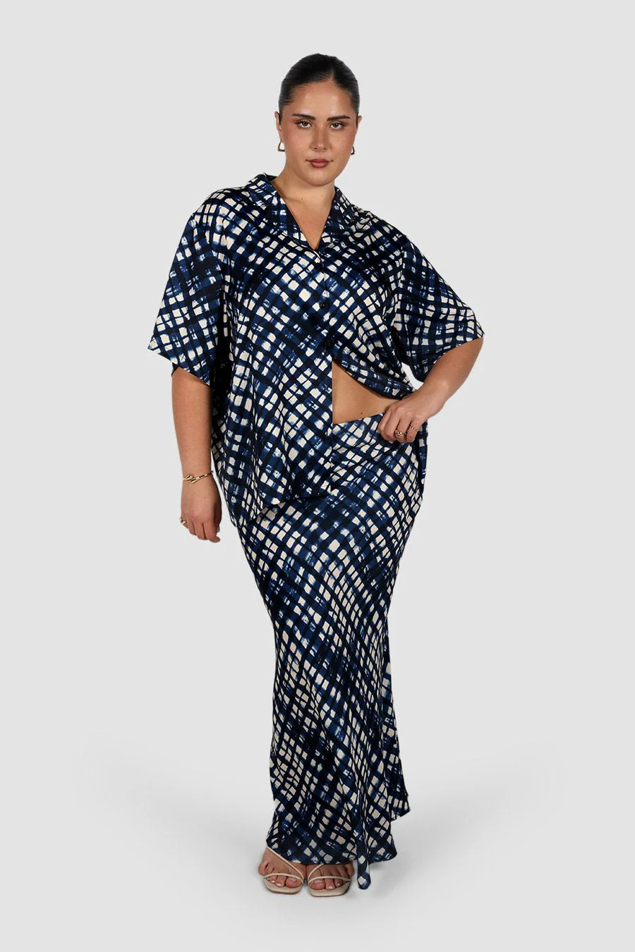 CELENE SKIRT MIDNIGHT LATTICE - Image 2