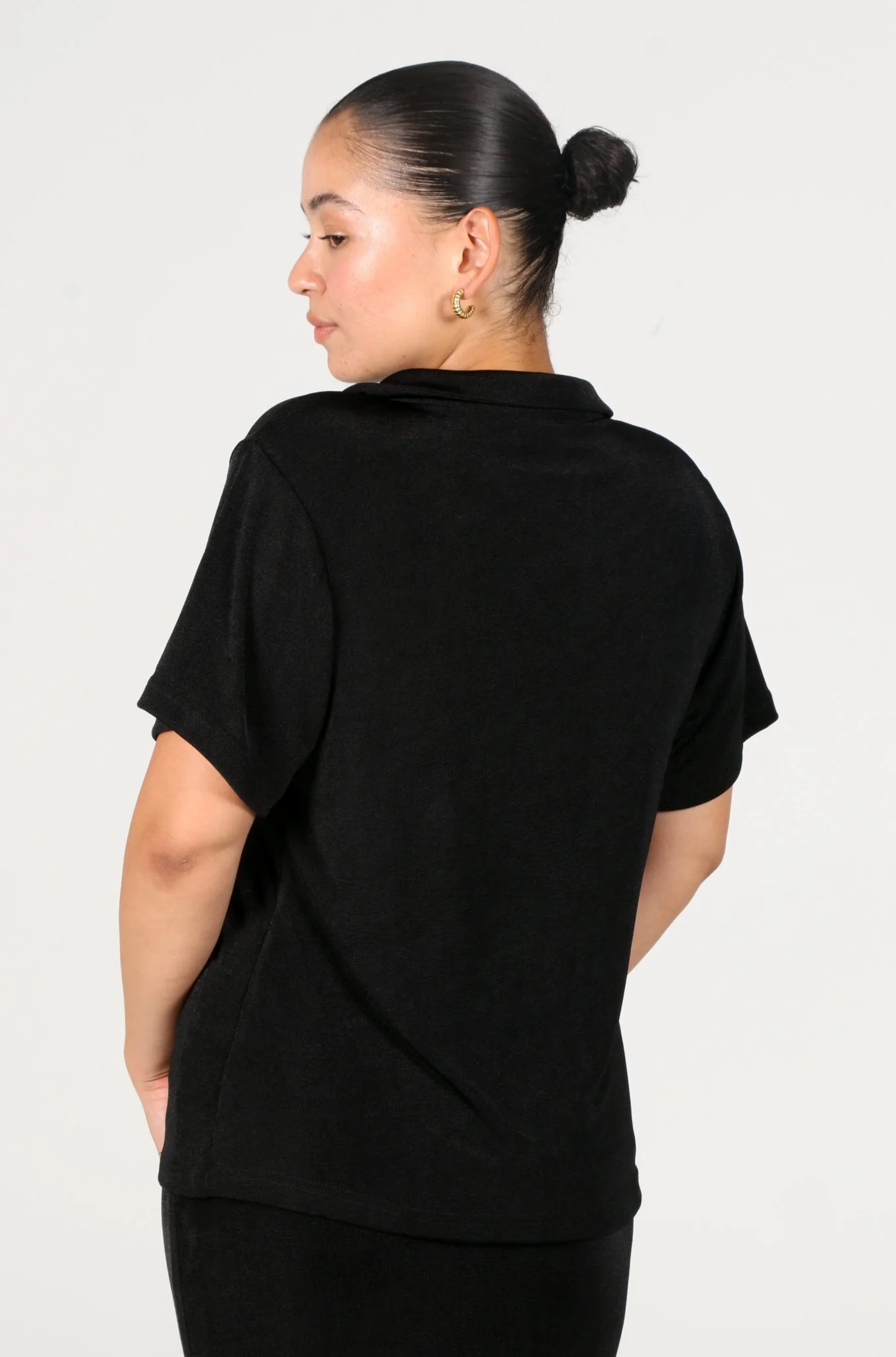 CHELSEA FULL LENGTH TOP BLACK - Image 8