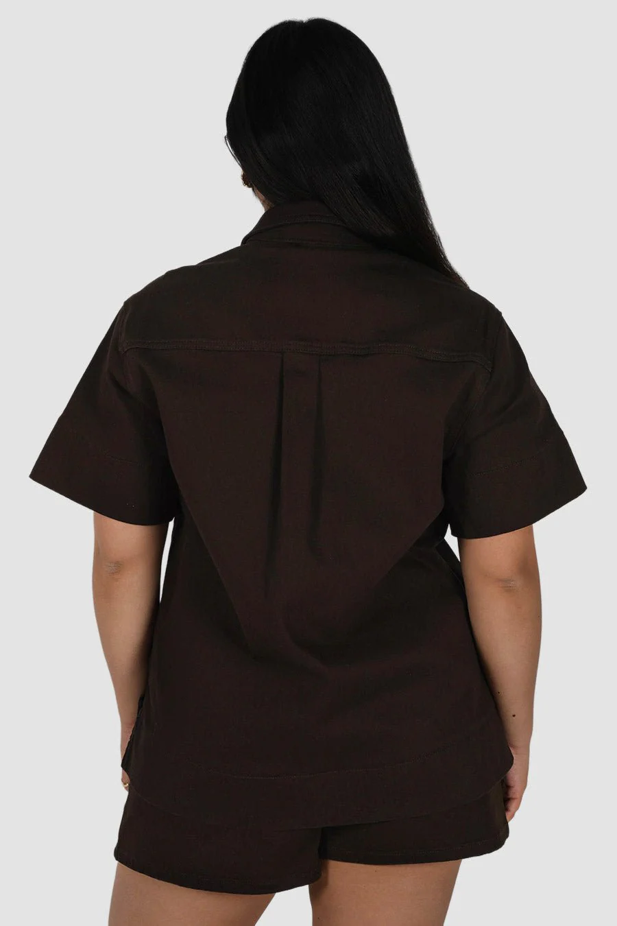 COMO DENIM SHIRT ESPRESSO - Image 3
