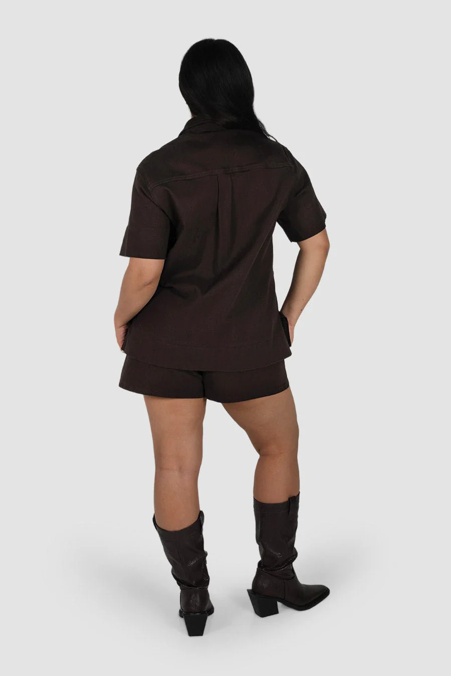 COMO DENIM SHIRT ESPRESSO - Image 8