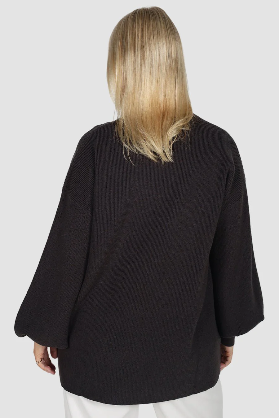 CORLEN OVERSIZED KNIT CHARCOAL - Image 6