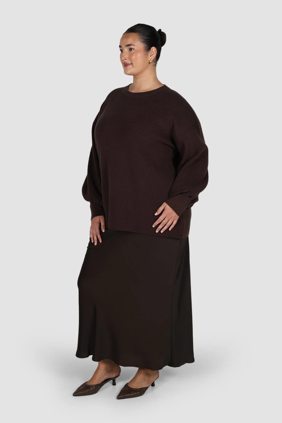CORLEN OVERSIZED KNIT ESPRESSO - Image 4