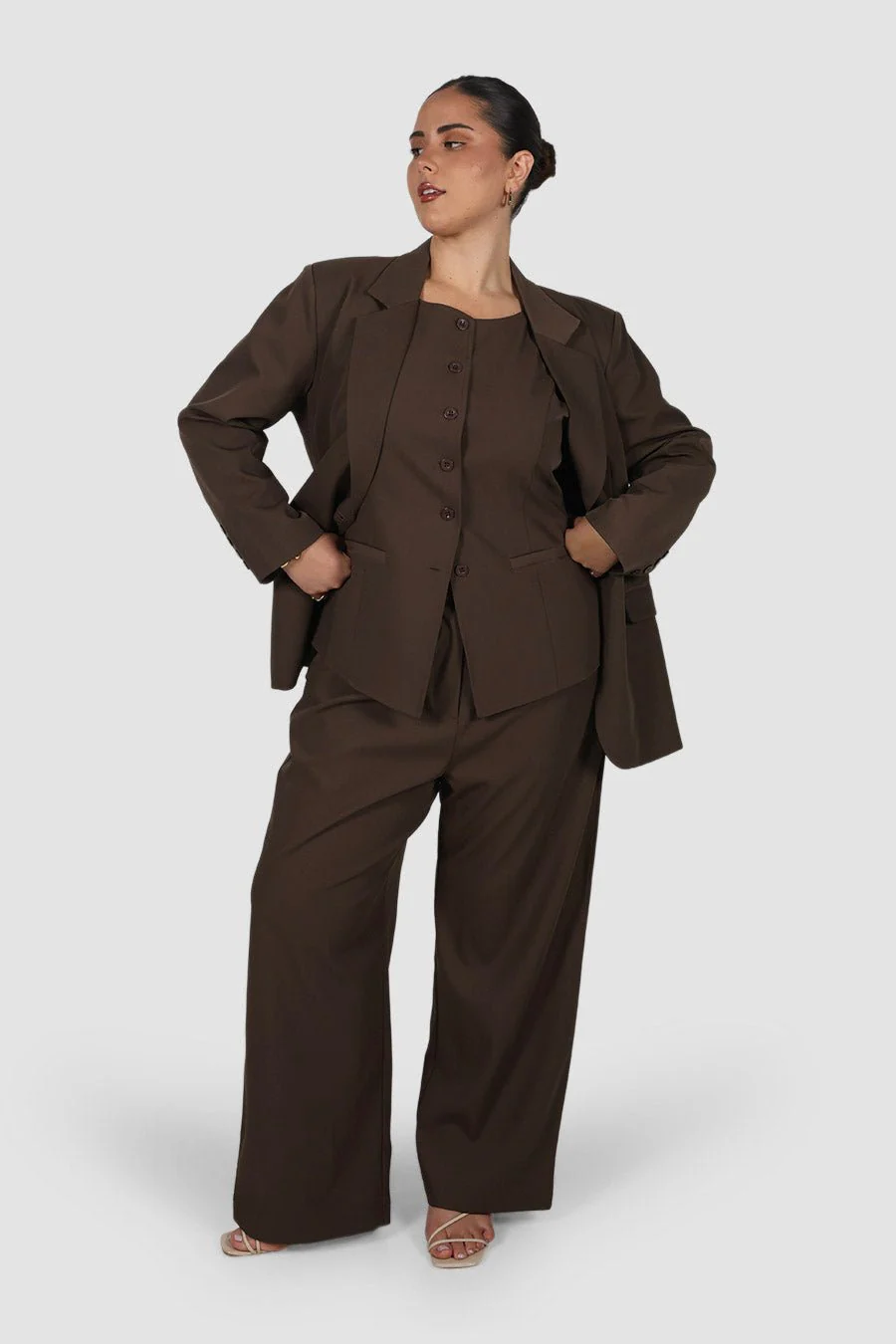DOWNTOWN PANT CHOCOLATE - Image 4