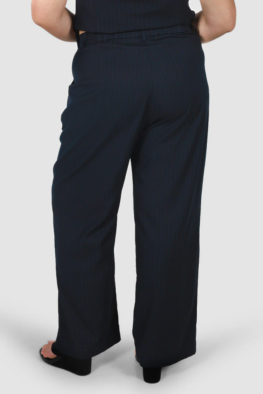 DOWNTOWN PANT NAVY PINSTRIPE - Image 4