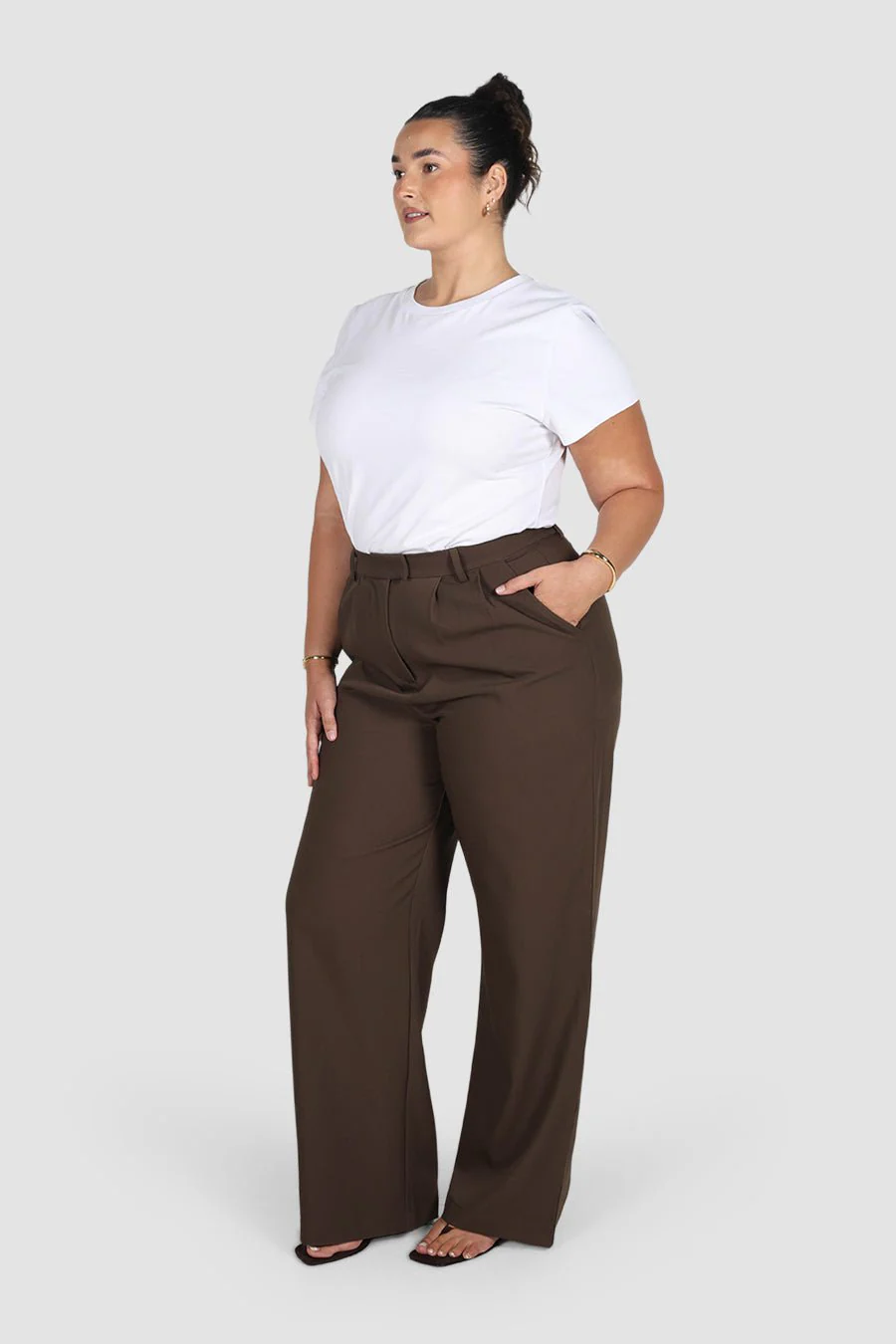 DOWNTOWN PANT CHOCOLATE TALL FIT - Image 4