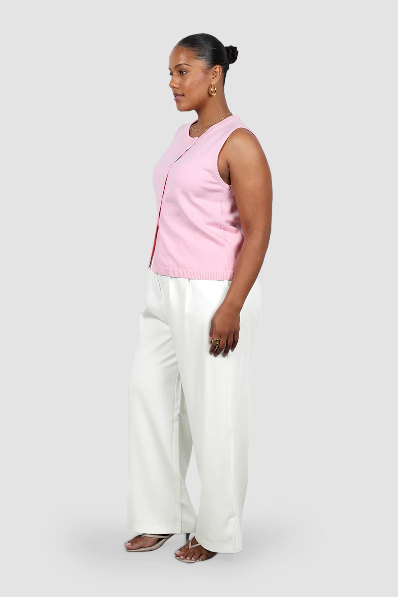 ESTI KNIT VEST PINK - Image 7