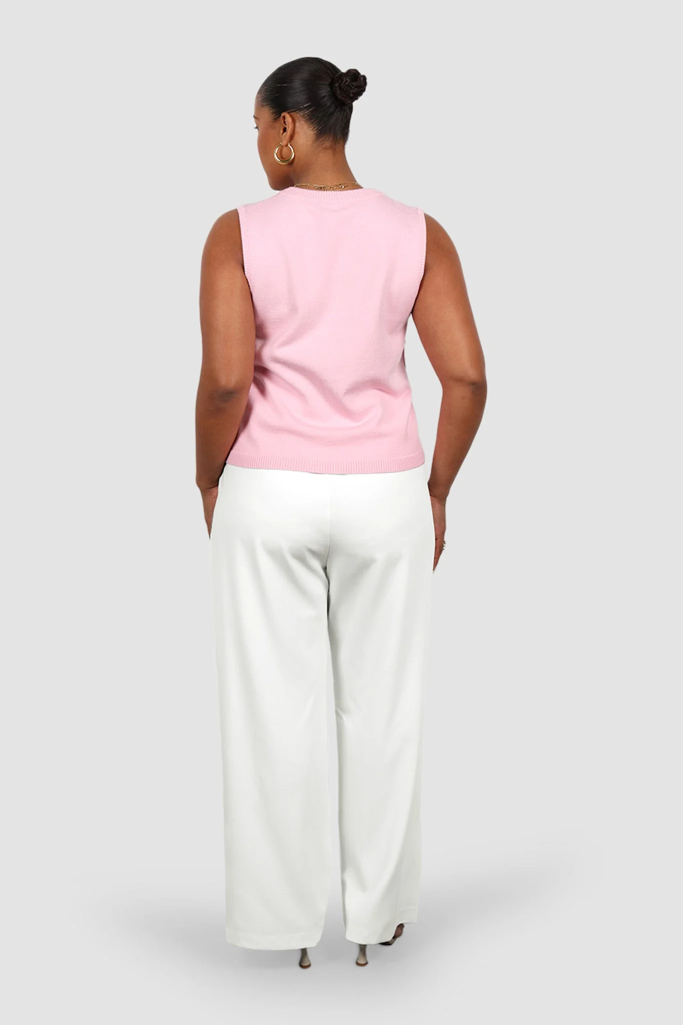 ESTI KNIT VEST PINK - Image 8