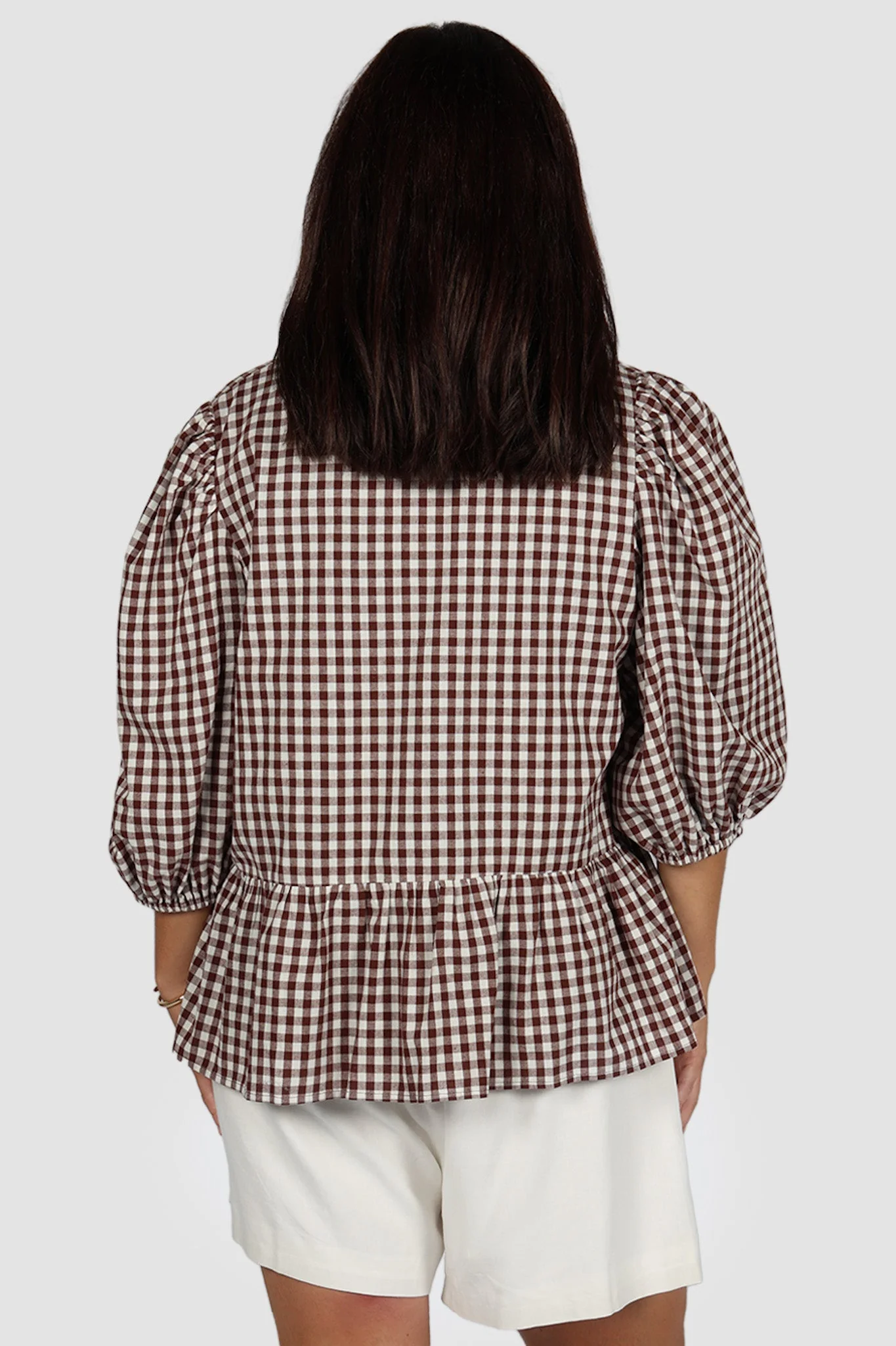 FAWN TOP CHOC GINGHAM - Image 3