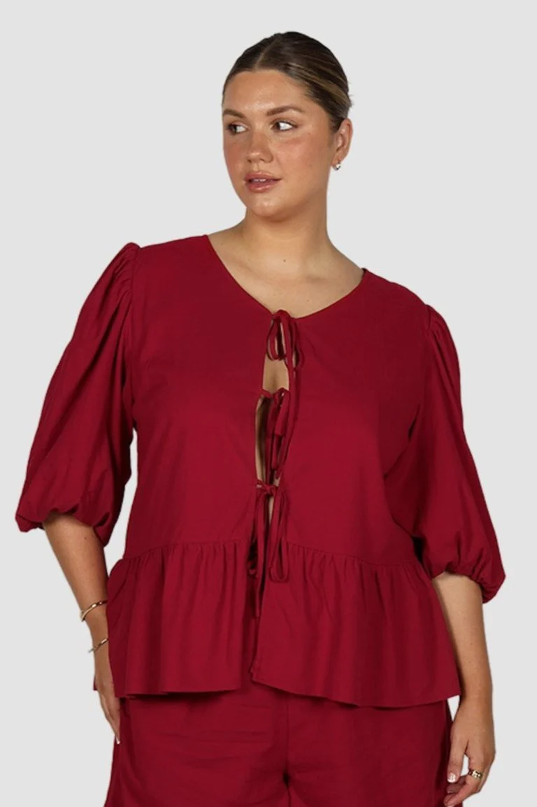FAWN TOP RED - Image 3