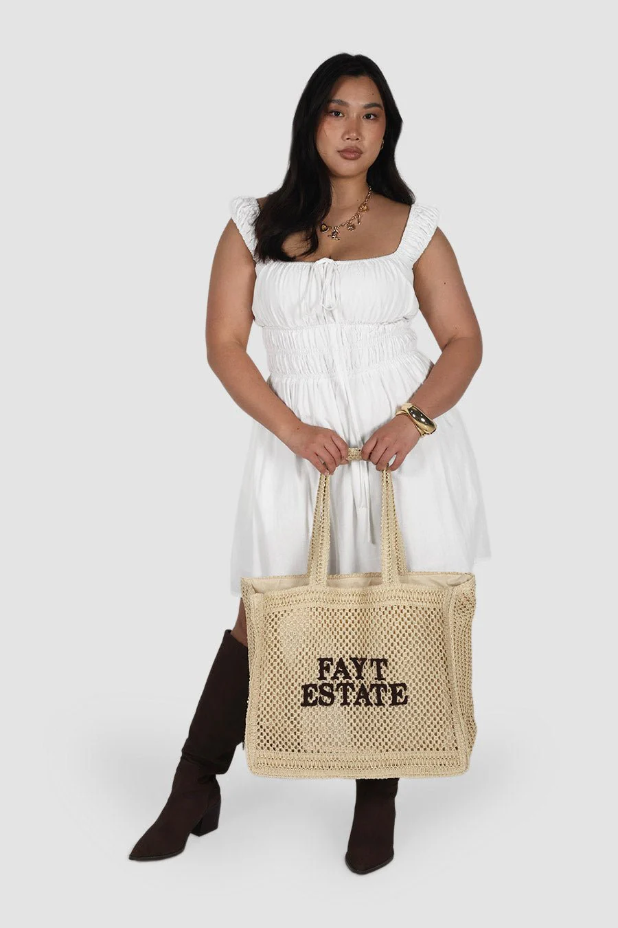 FAYT ESTATE WOVEN BAG NATURAL - Image 2