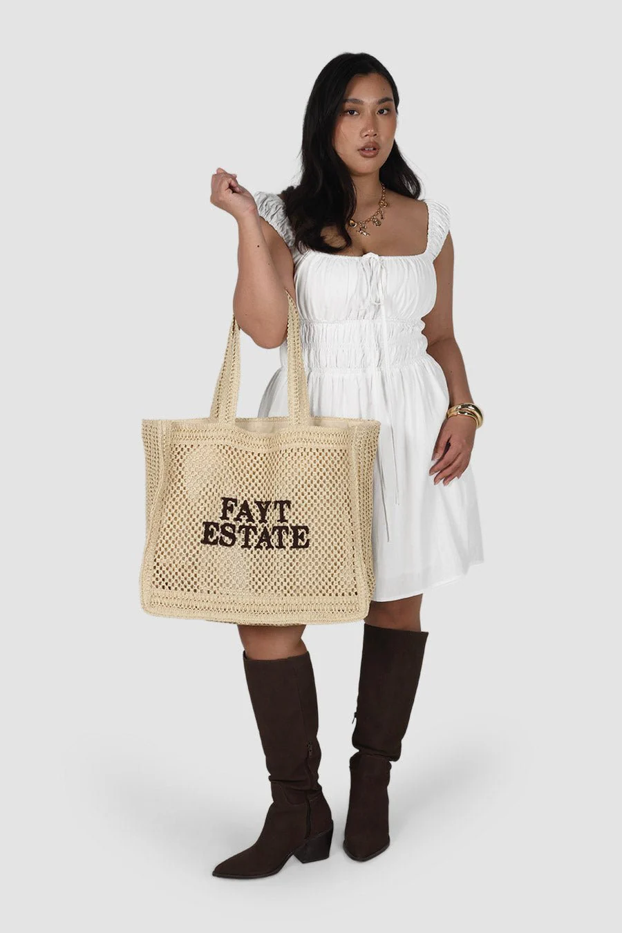 FAYT ESTATE WOVEN BAG NATURAL - Image 3