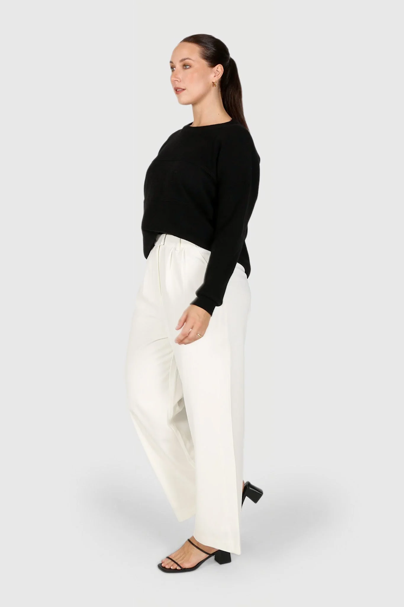 FAYT KNIT SWEATER BLACK - Image 4
