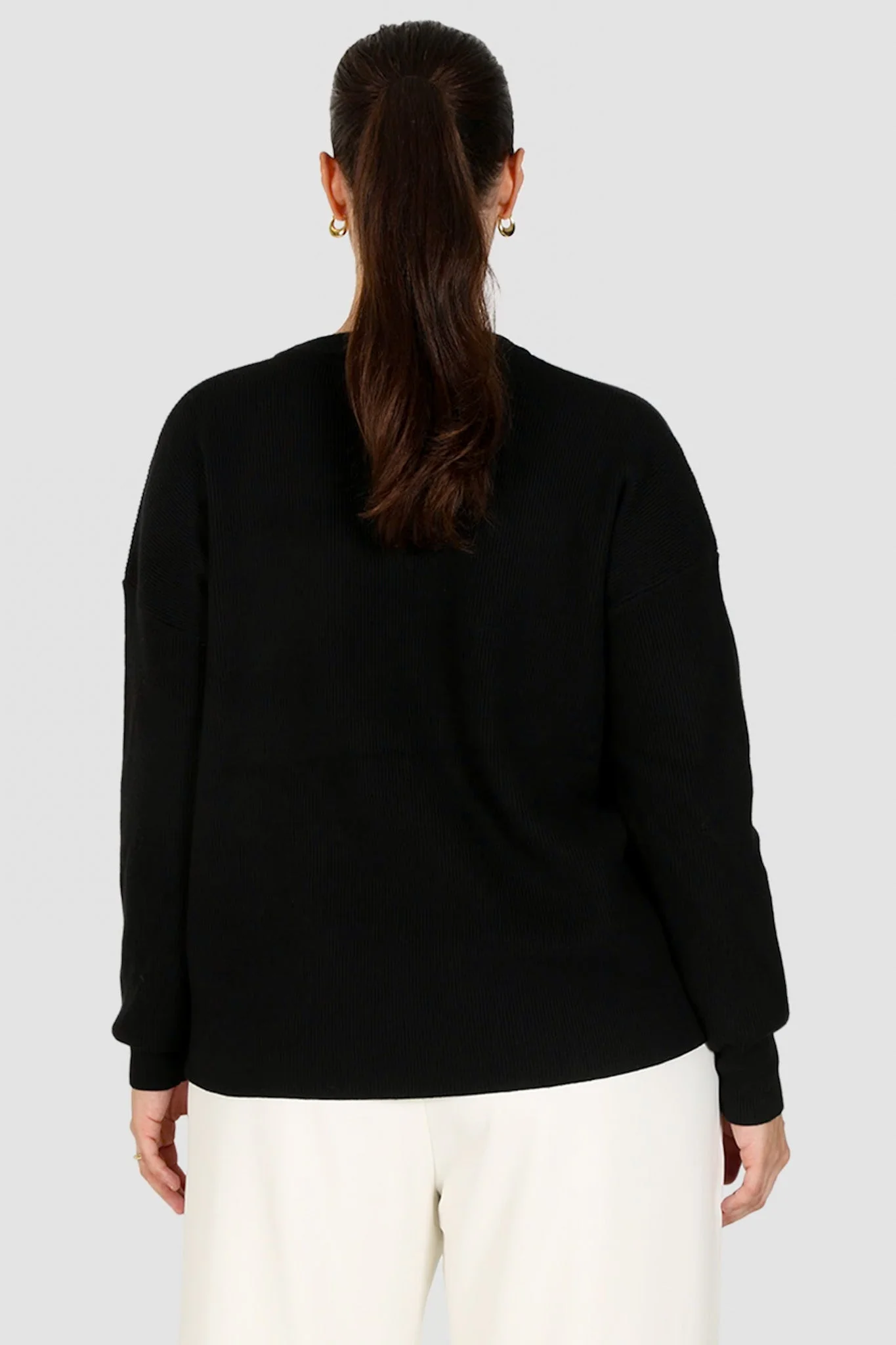 FAYT KNIT SWEATER BLACK - Image 5