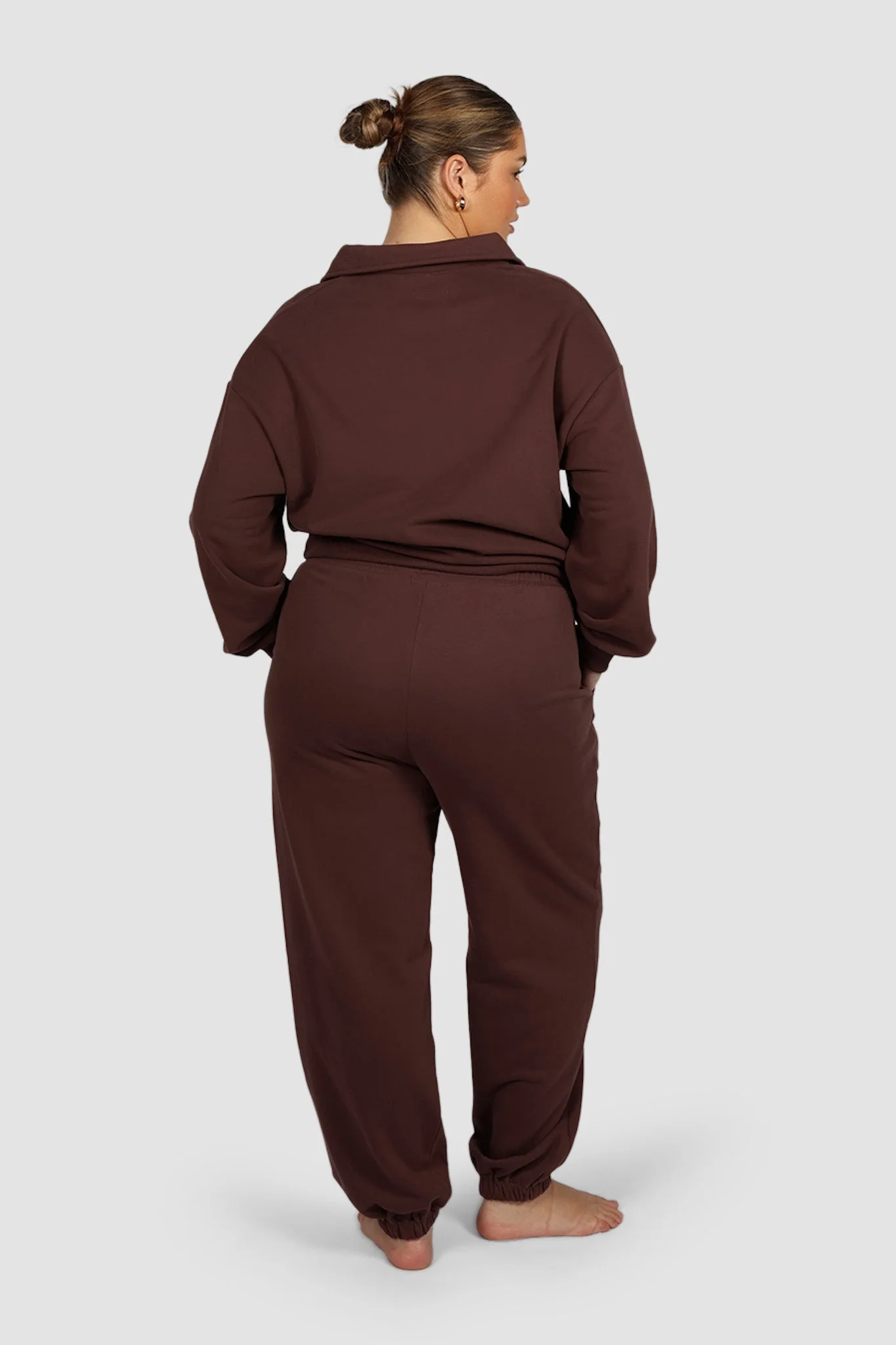 FAYT LOGO CUFF SWEATPANT CHOCOLATE - Image 6