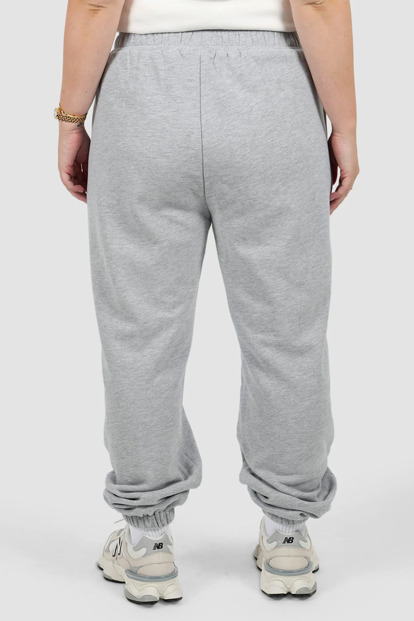 FAYT LOGO CUFF SWEATPANT GREY MARLE - Image 6