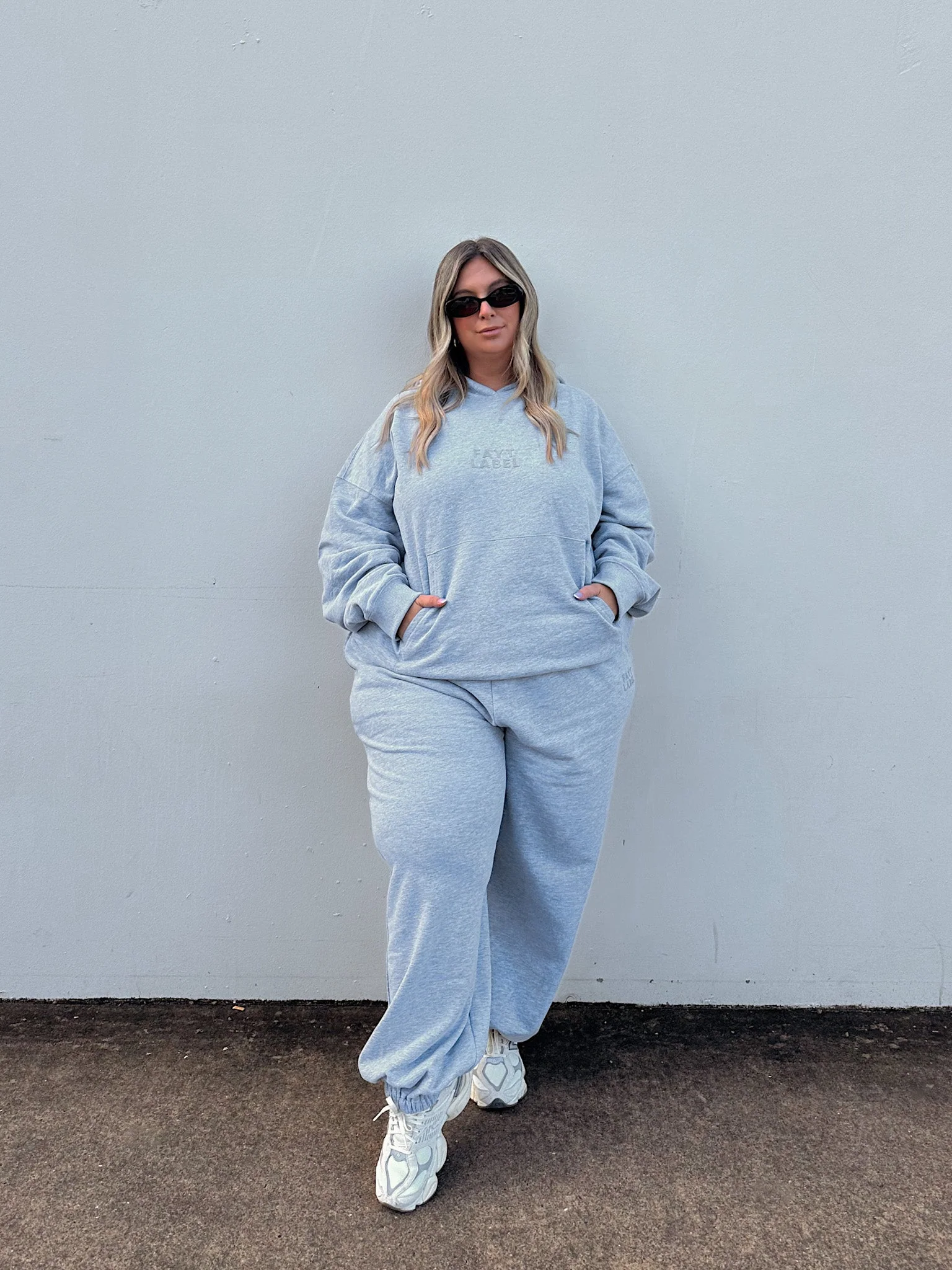 FAYT LOGO CUFF SWEATPANT GREY MARLE - Image 7