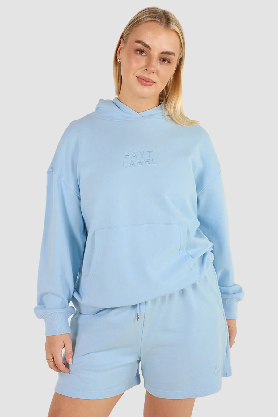 FAYT LOGO HOODIE BLUE - Image 2